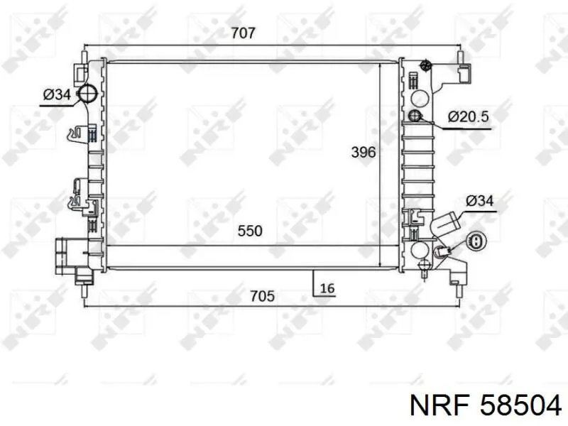 Compre 94516938 General Motors Radiador de esfriamento de motor