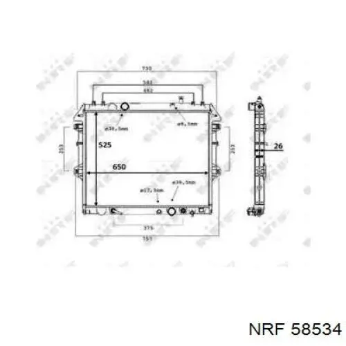 Compre T156A184 NPS Radiador de esfriamento de motor