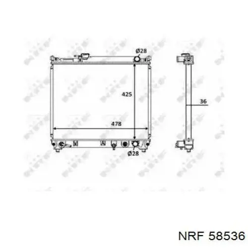 Radiador de esfriamento de motor Suzuki 1770056B10 preço, a partir de 128,12 USD