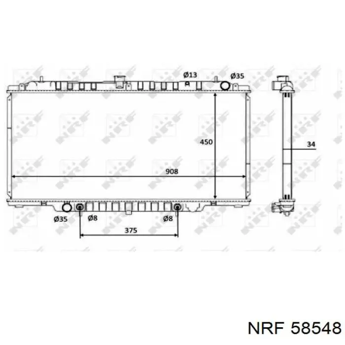 Compre 21460VB301 Nissan/Infiniti Radiador de esfriamento de motor