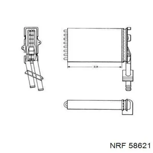Compre 883972 VALEO Radiador de forno (de aquecedor)