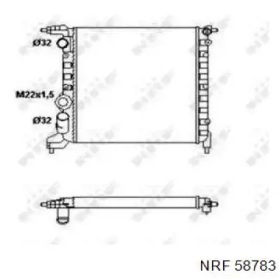 Radiador de esfriamento de motor NRF 58783 preço, a partir de 48,20 USD