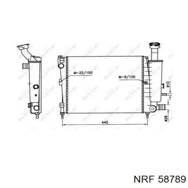 Radiador de esfriamento de motor NRF 58789 preço, a partir de 74,10 USD