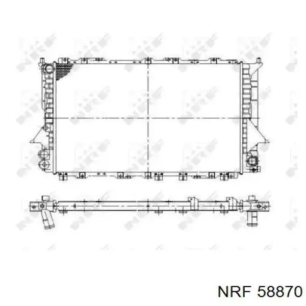 Radiador de esfriamento de motor NRF 58870 preço, a partir de 88,69 USD