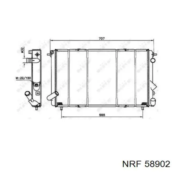 Compre 6025101341 Renault (RVI) Radiador de esfriamento de motor