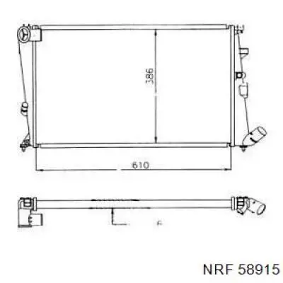 Compre 58915 NRF Radiador de esfriamento de motor
