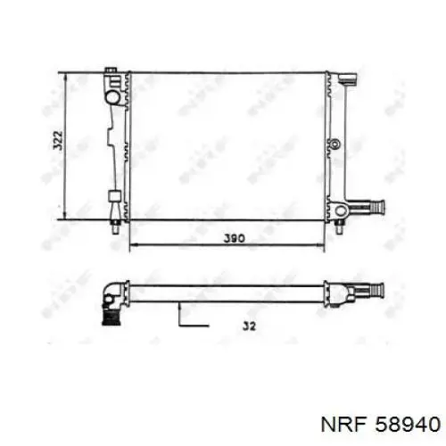 Radiador de esfriamento de motor VALEO 730632 preço, a partir de 66,62 USD