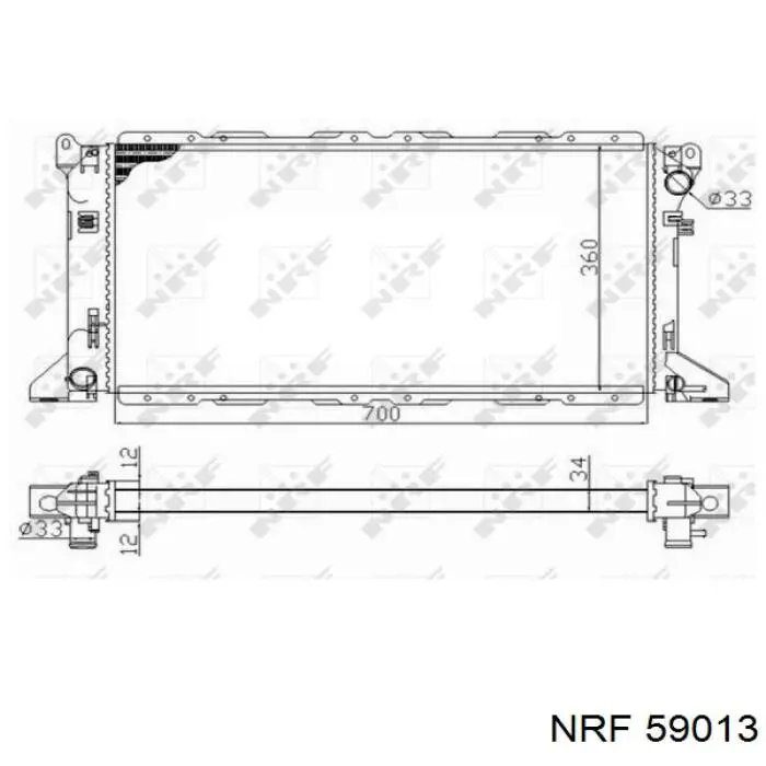 Radiador de esfriamento de motor NRF 59013 preço, a partir de 92,54 USD