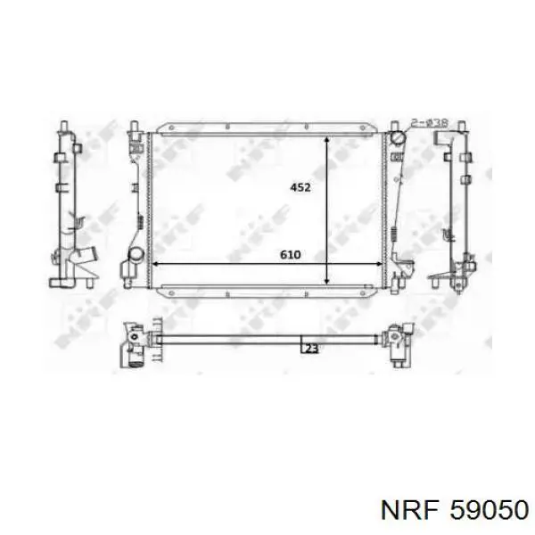 Compre XR82935 Jaguar Radiador de esfriamento de motor