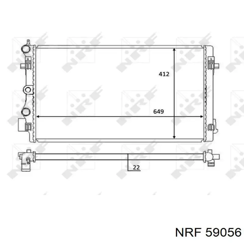Radiador de esfriamento de motor NRF 59056 preço, a partir de 79,48 USD