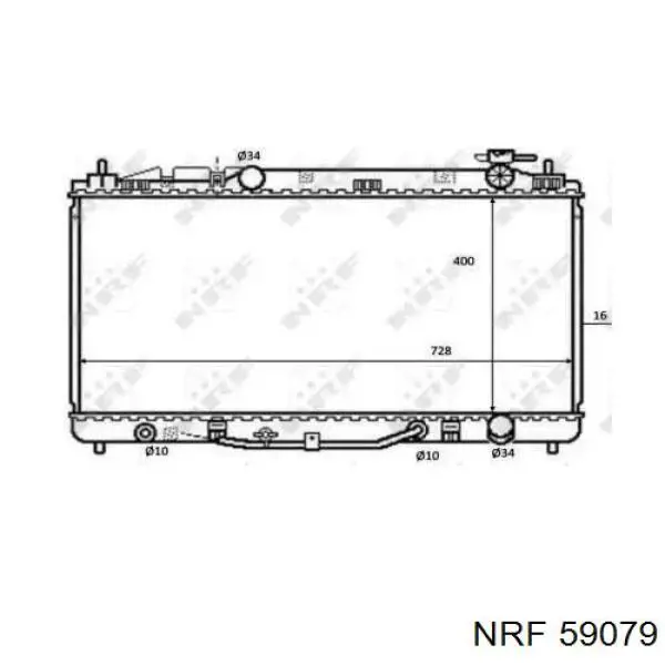 Radiador de esfriamento de motor NRF 59079 preço, a partir de 127,41 USD
