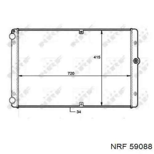 Compre 59088 NRF Radiador de esfriamento de motor