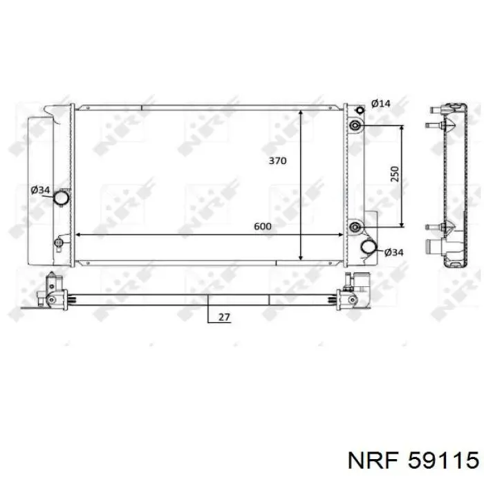 Radiador de esfriamento de motor Toyota 164000T120 preço, a partir de 109,75 USD