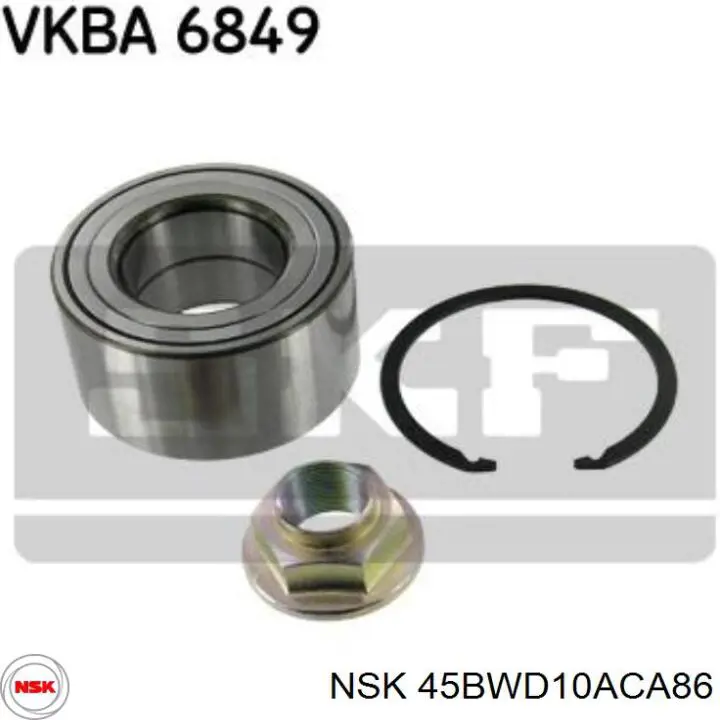 Rolamento de cubo dianteiro NSK 45BWD10ACA86 preço, a partir de 54,51 USD