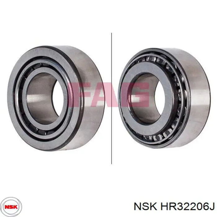 HR32206J NSK Rolamento de cubo traseiro