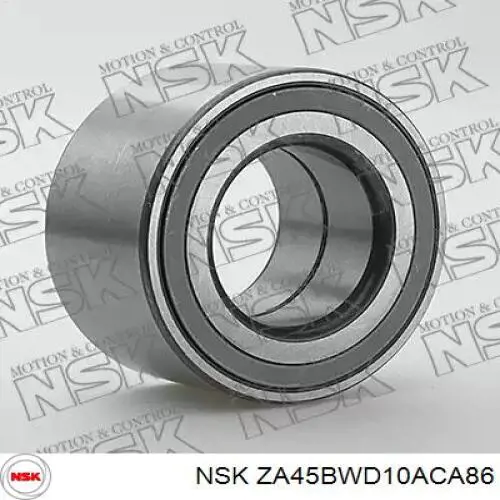 ZA45BWD10ACA86 NSK Rolamento de cubo dianteiro