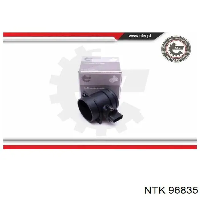 96835 NTK Sensor de fluxo (consumo) de ar, medidor de consumo M.A.F. - (Mass Airflow)