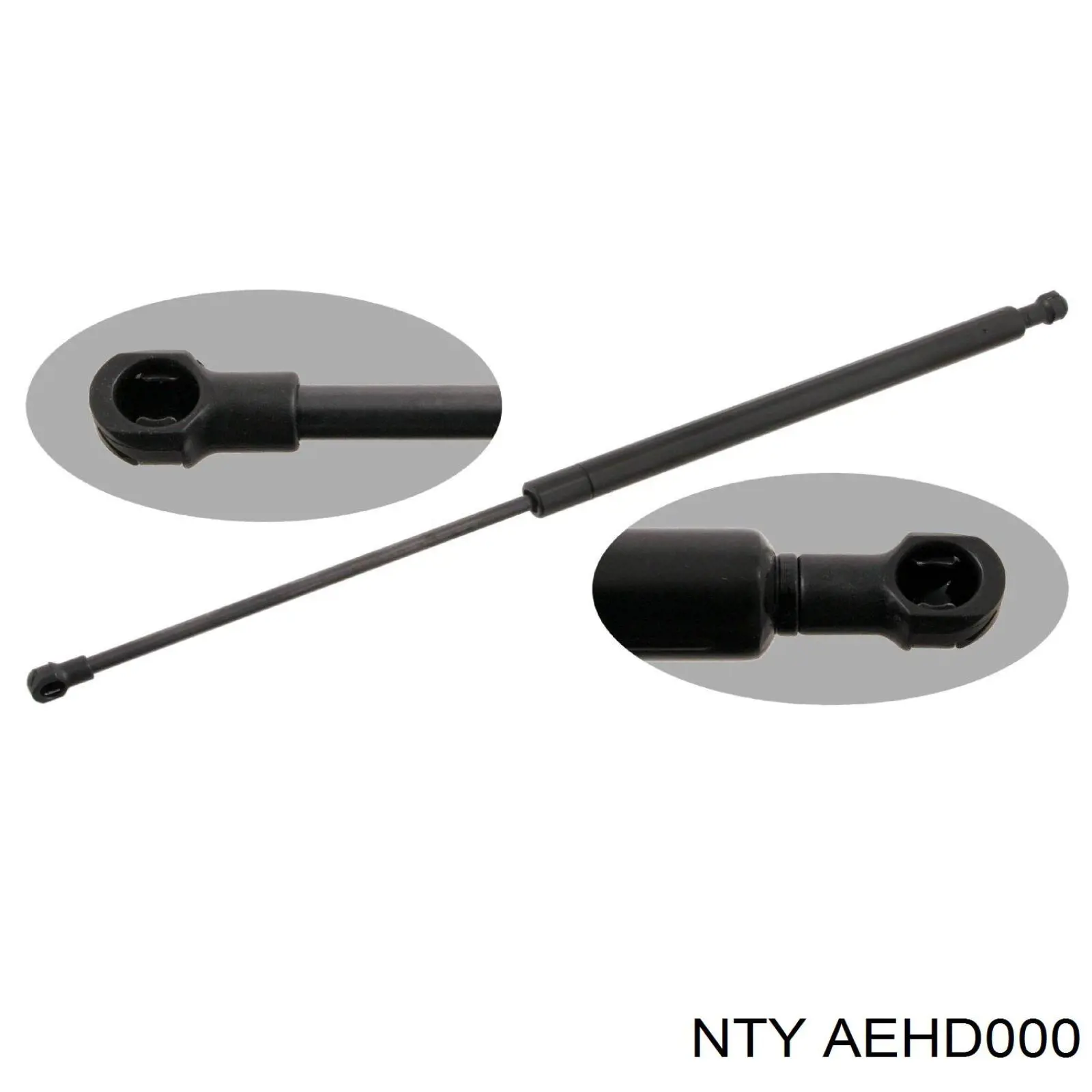 AEHD000 NTY Amortecedor de tampa de porta-malas (de 3ª/5ª porta traseira)