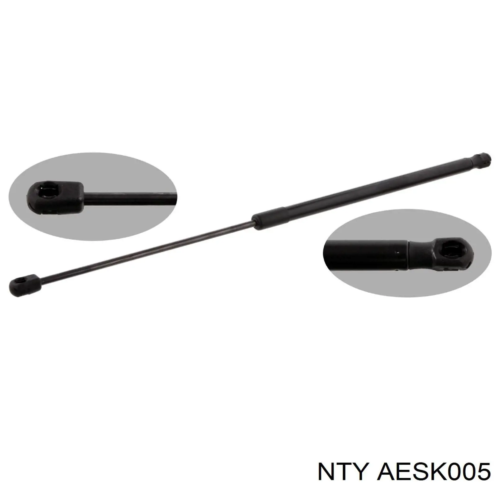 AESK005 NTY Amortecedor de tampa de porta-malas (de 3ª/5ª porta traseira)