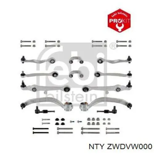 ZWDVW000 NTY Kit de braços oscilantes de suspensão dianteira