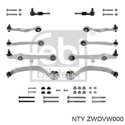 Kit de braços oscilantes de suspensão dianteira NTY ZWDVW000 preço, a partir de 296,17 USD