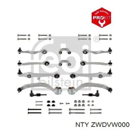Compre ZWDVW000 NTY Kit de braços oscilantes de suspensão dianteira