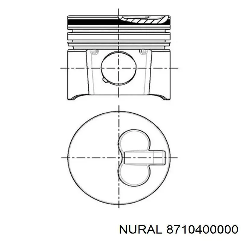 8710400000 Nural Pistão do kit para 1 cilindro, STD