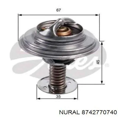 Pistão do kit para 1 cilindro, 2ª reparação ( + 0,50) Nural 8742770740