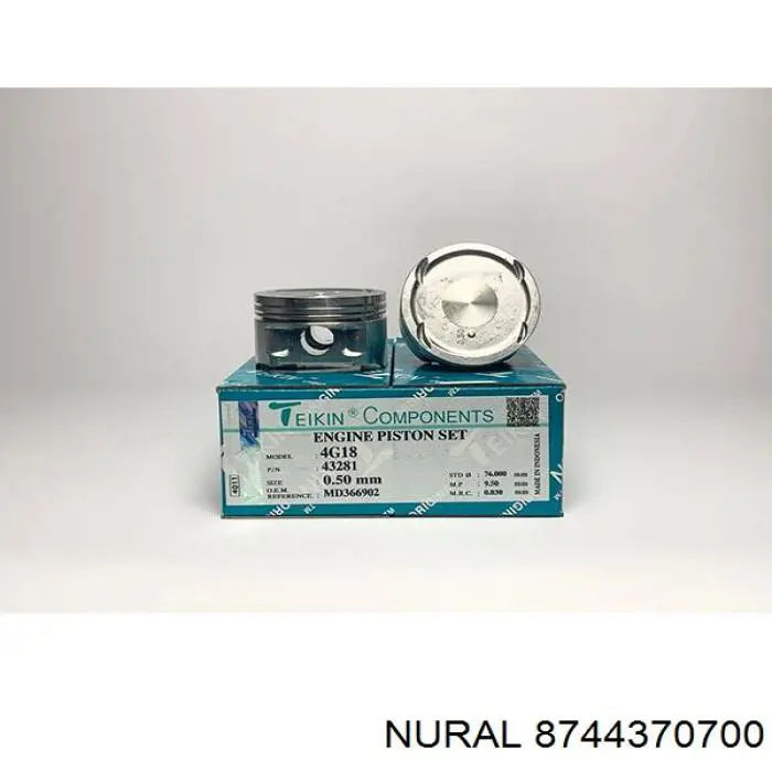 Pistão do kit para 1 cilindro, 2ª reparação ( + 0,50) Nural 8744370700 preço, a partir de 88,92 USD