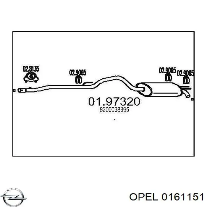 13123705 Opel Pára-brisas