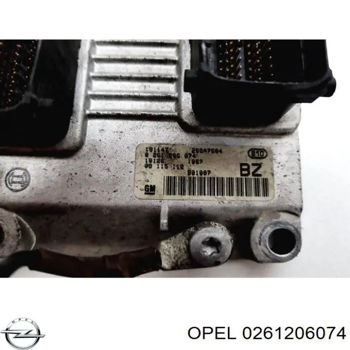 Módulo de direção (Centralina eletrônica) de motor 0261206074 Opel