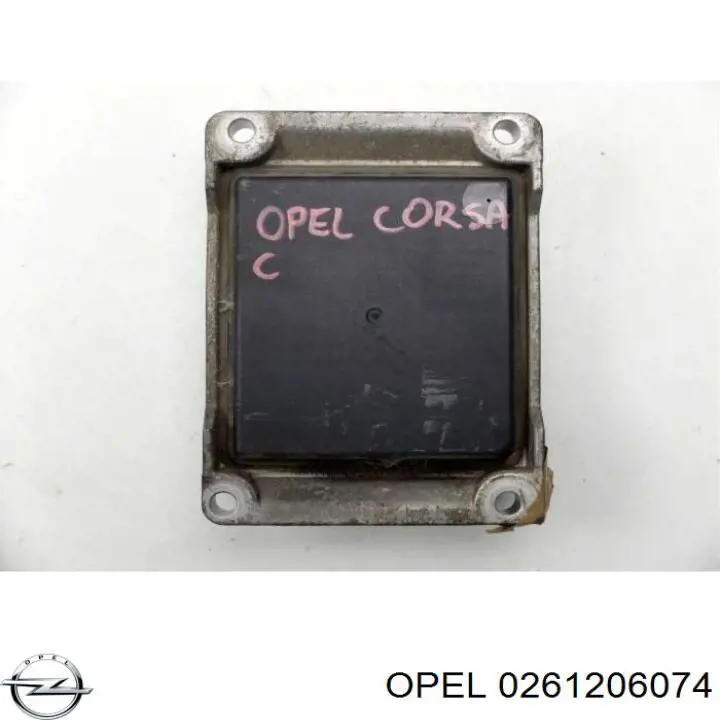 Módulo de direção (Centralina eletrônica) de motor 0261206074 Opel