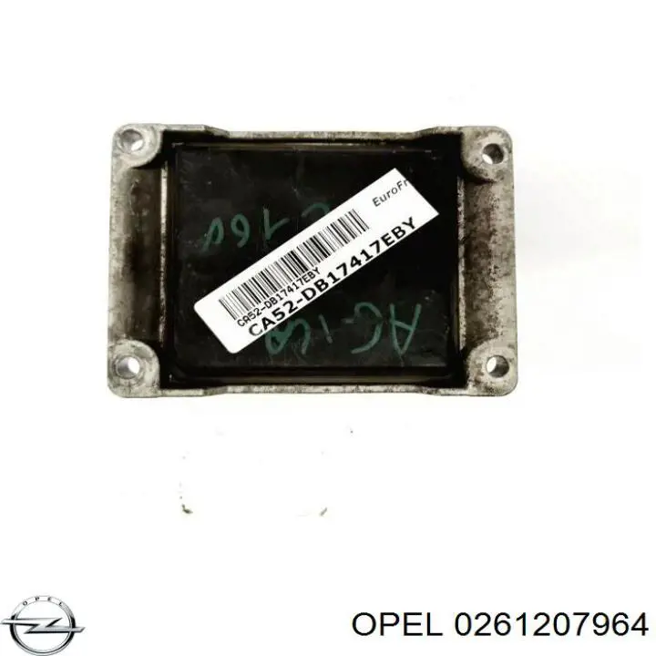 Módulo de direção (Centralina eletrônica) de motor 0261207964 Opel