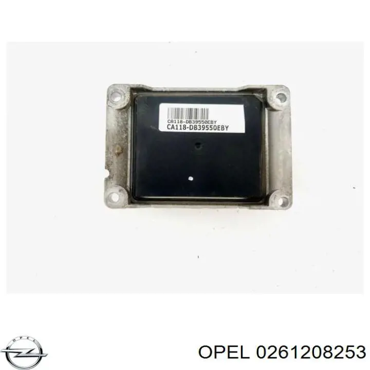 Módulo de direção (Centralina eletrônica) de motor 0261208253 Opel