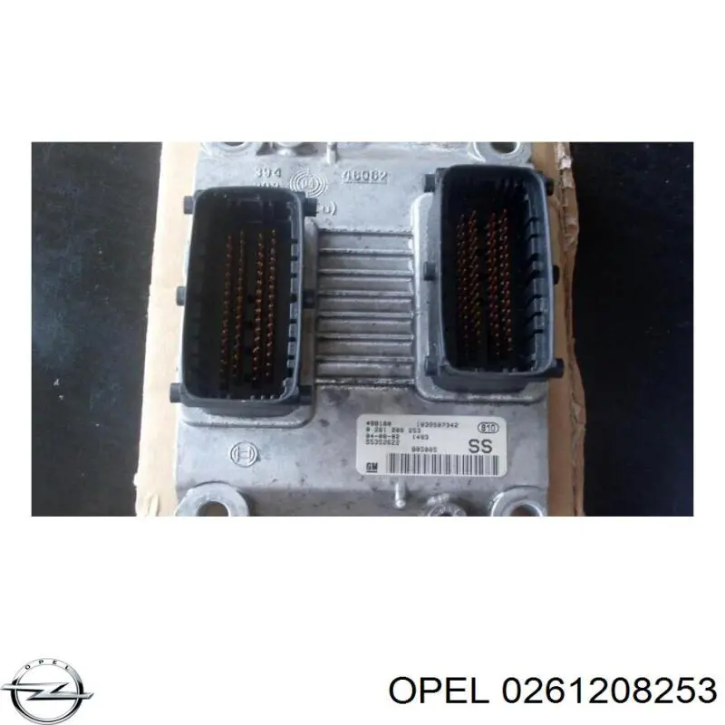 Módulo de direção (Centralina eletrônica) de motor 0261208253 Opel