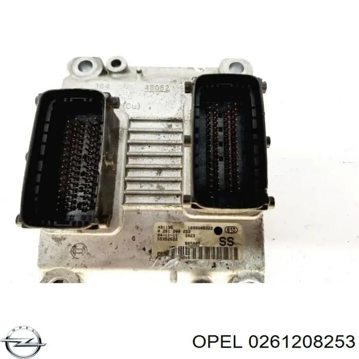 0261208253 Opel Módulo de direção (Centralina eletrônica) de motor