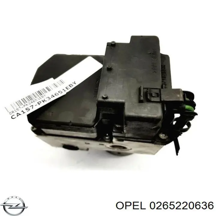 0265220636 Opel Módulo de direção (Centralina eletrônica) ABS