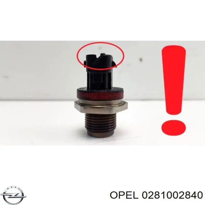 Sensor de pressão de combustível Opel 0281002840