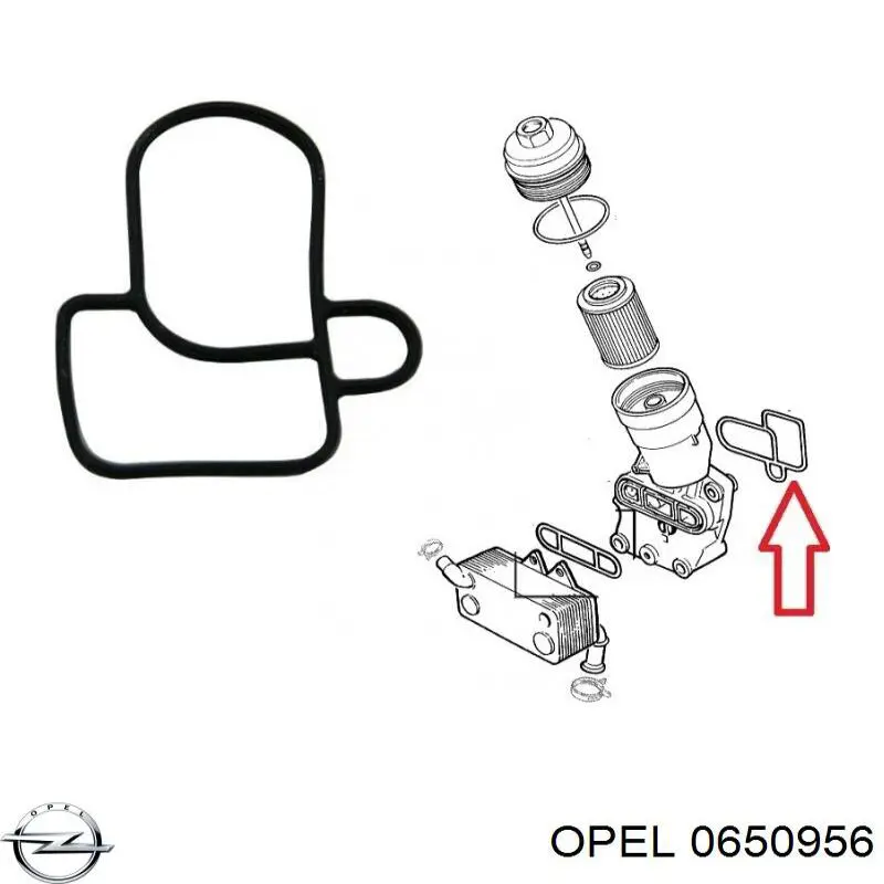 Vedante de adaptador do filtro de óleo Opel 0650956 preço, a partir de 3,95 USD