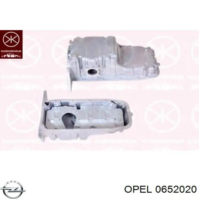 0652020 Opel Panela de óleo de cárter do motor