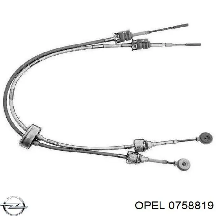 758819 Opel Cabo de mudança duplo