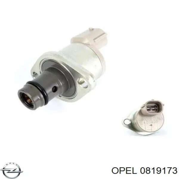 0819173 Opel Válvula de regulação de pressão (válvula de redução da Bomba de Combustível de Pressão Alta) Common-Rail-System
