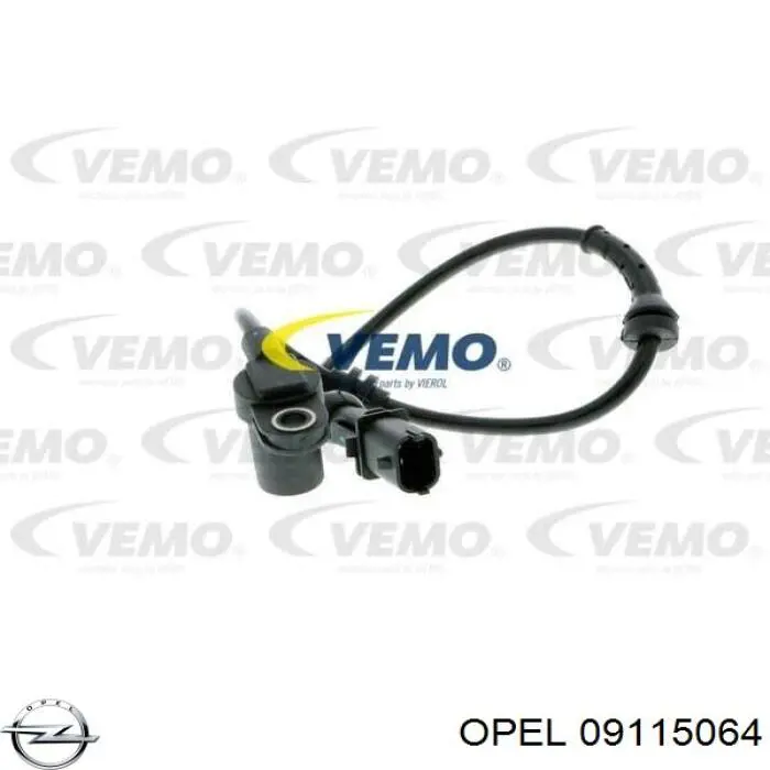 09115064 Opel Sensor dianteiro de ABS