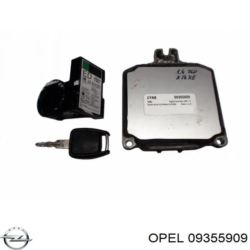 09355909 Opel Módulo de direção (Centralina eletrônica) de motor