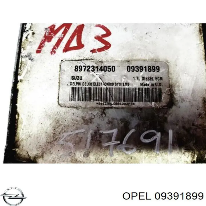  09391899 Opel