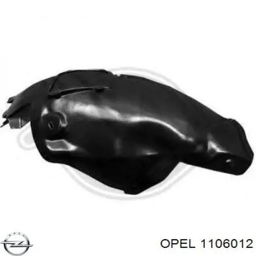 Compre 1106012 Opel Guarda-barras direito dianteiro do pára-lama dianteiro