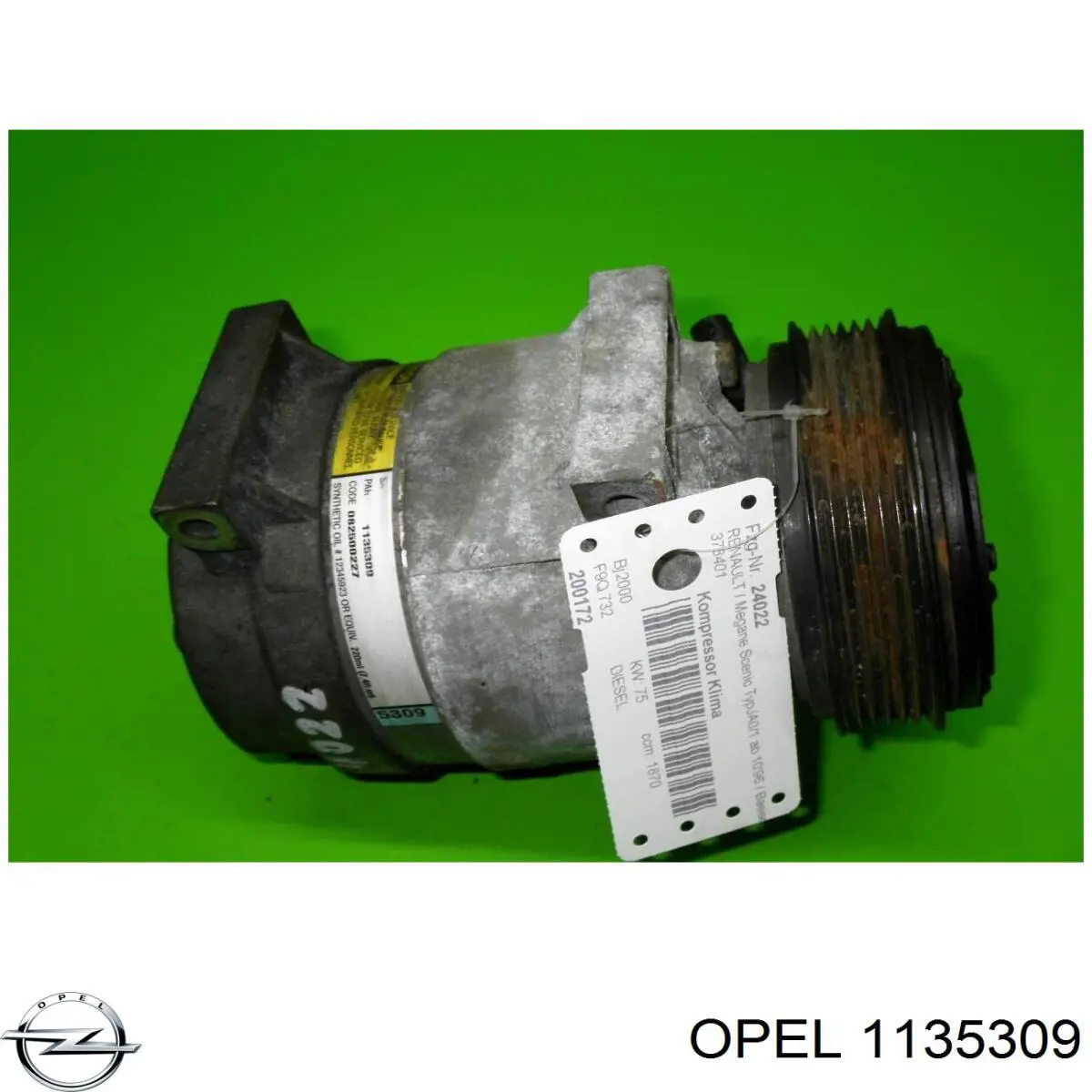 1135309 Opel Compressor de aparelho de ar condicionado