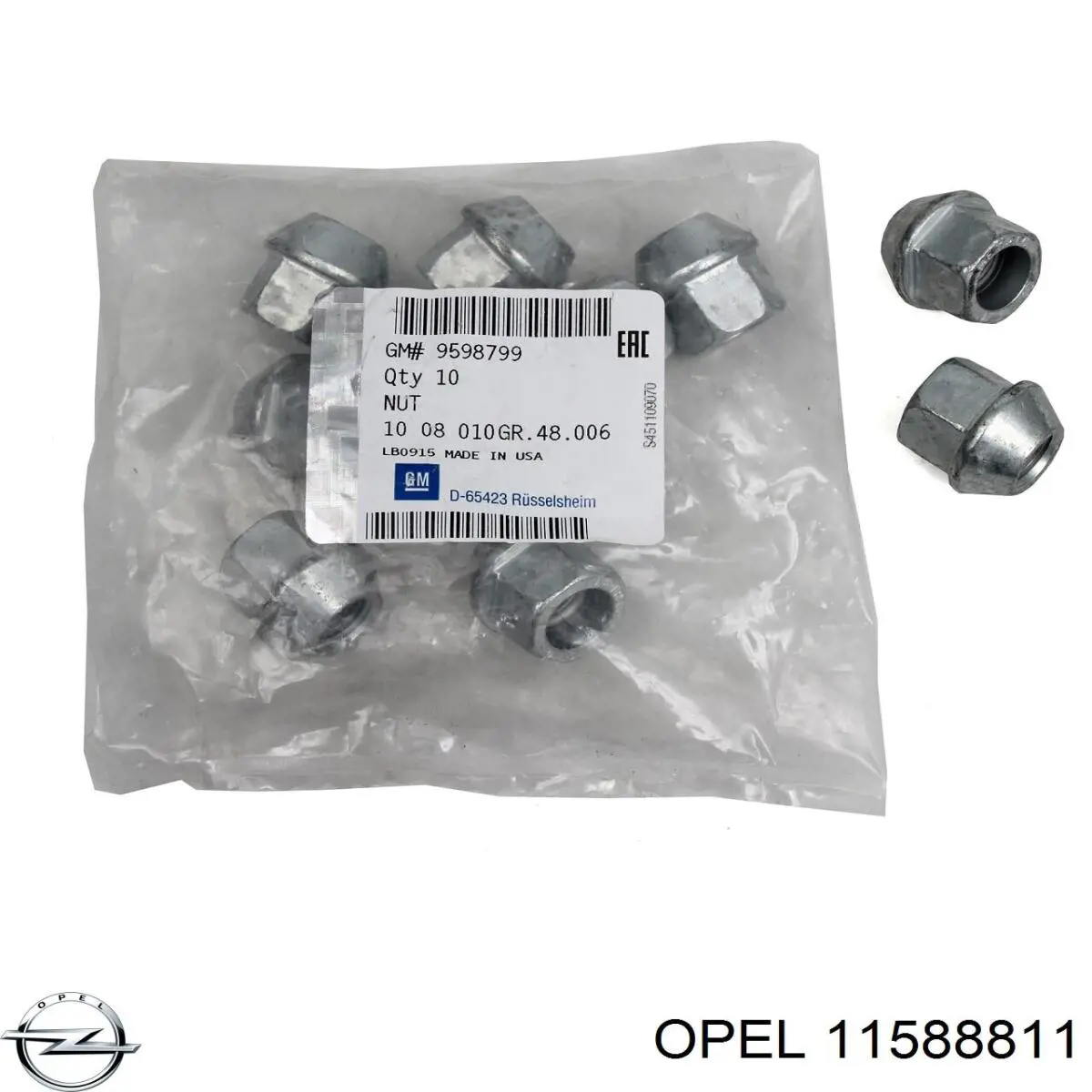 Parafuso de roda Opel 11588811 preço, a partir de 16,20 USD
