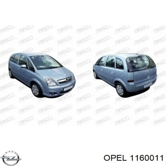 Compre 1160011 Opel Capota