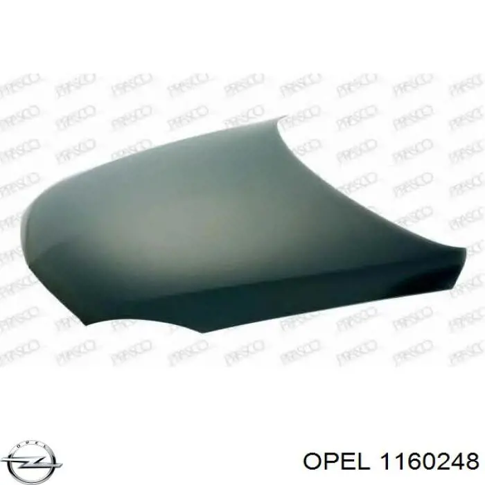 Capota Opel 1160248 preço, a partir de 190,69 USD